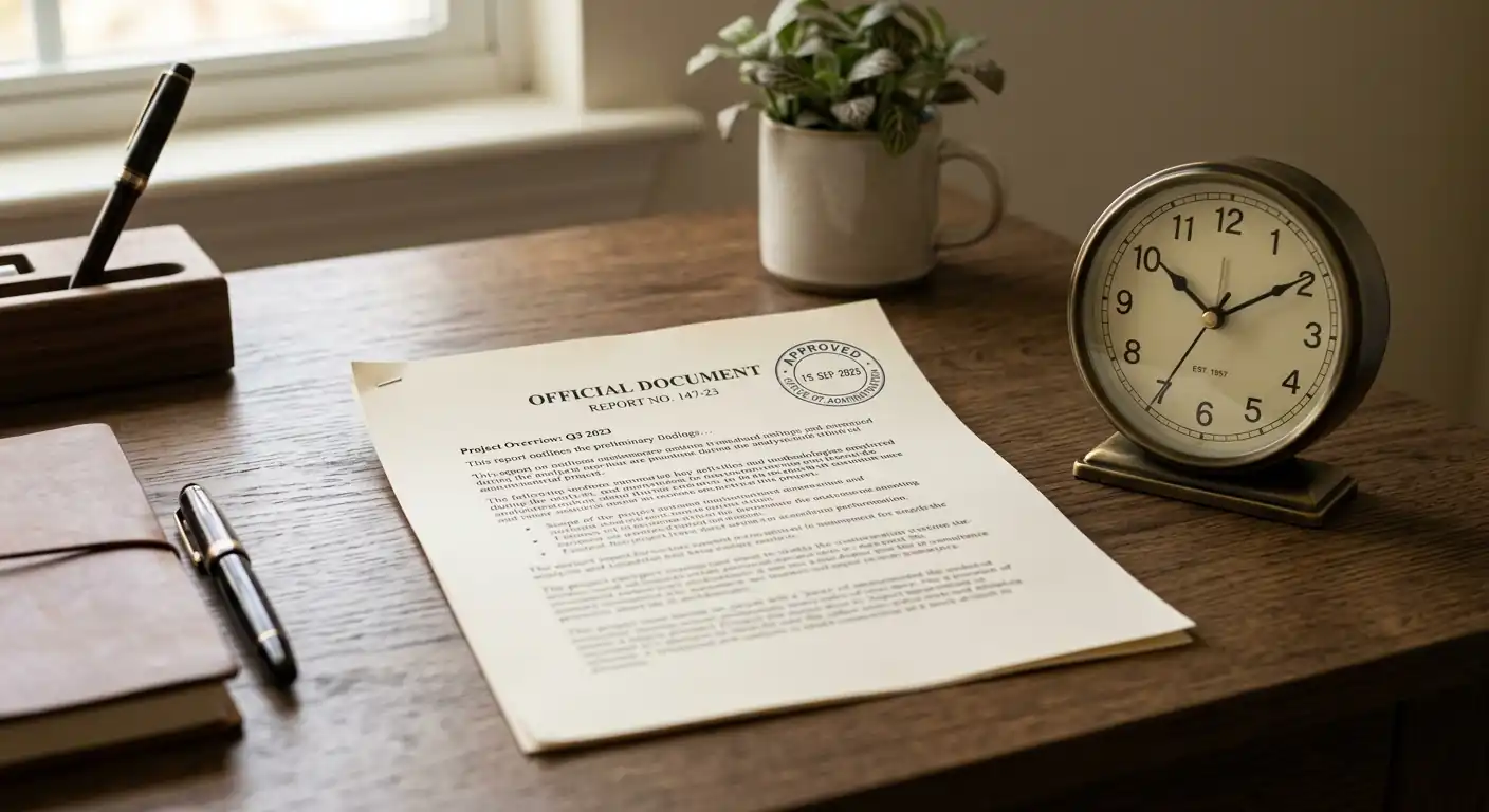Symbolische Darstellung des deutschen Einzahlungslimits mit Dokument und Uhr