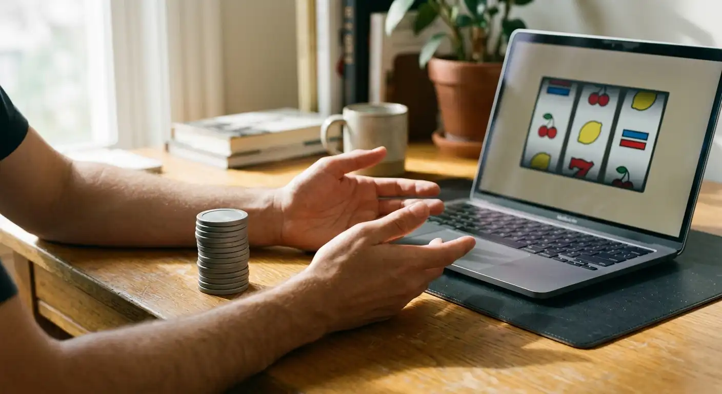 Echtgeld-Startguthaben und Freispiele als zwei Formen im Vergleich am Laptop