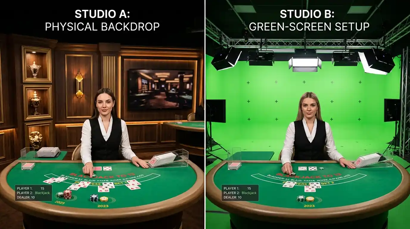Evolution Gaming und Pragmatic Play Studio-Vergleich auf geteiltem Bildschirm