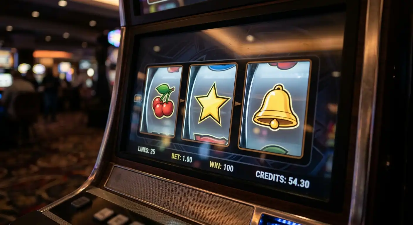 Abstrakte Walzen eines Spielautomaten für Freispiele ohne Einzahlung
