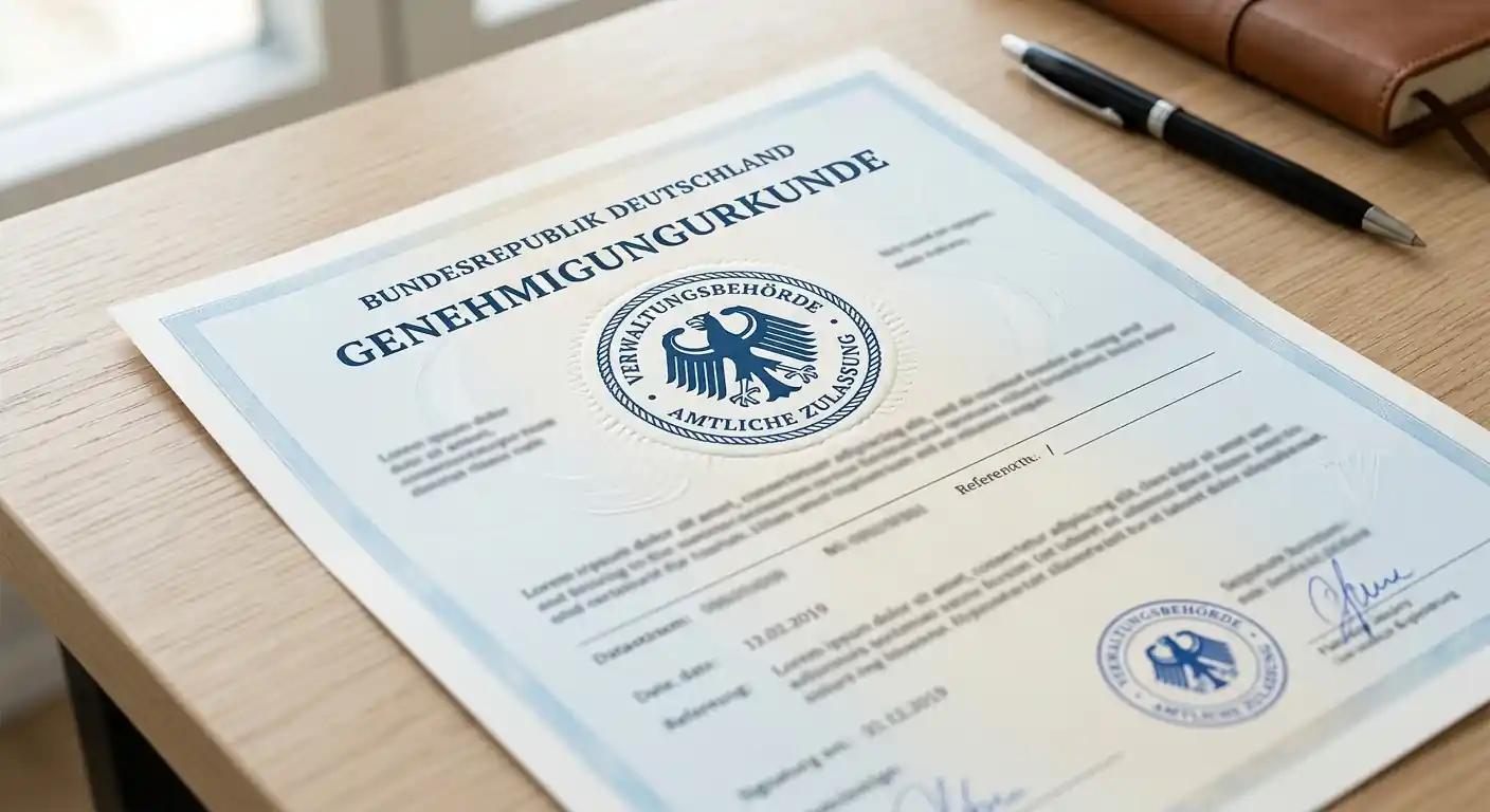 Offizielles Lizenzdokument mit GGL-Siegel und LUGAS-Symbol
