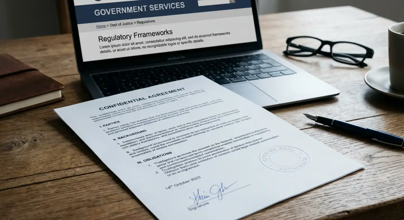 Amtliches deutsches Lizenzdokument als Sinnbild der GGL-Regulierung
