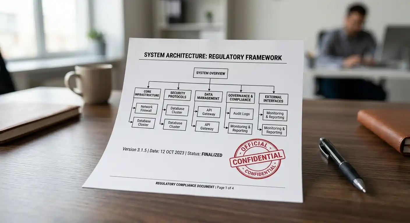Offizielles Dokument mit GGL-Logo und LUGAS-Systemarchitektur