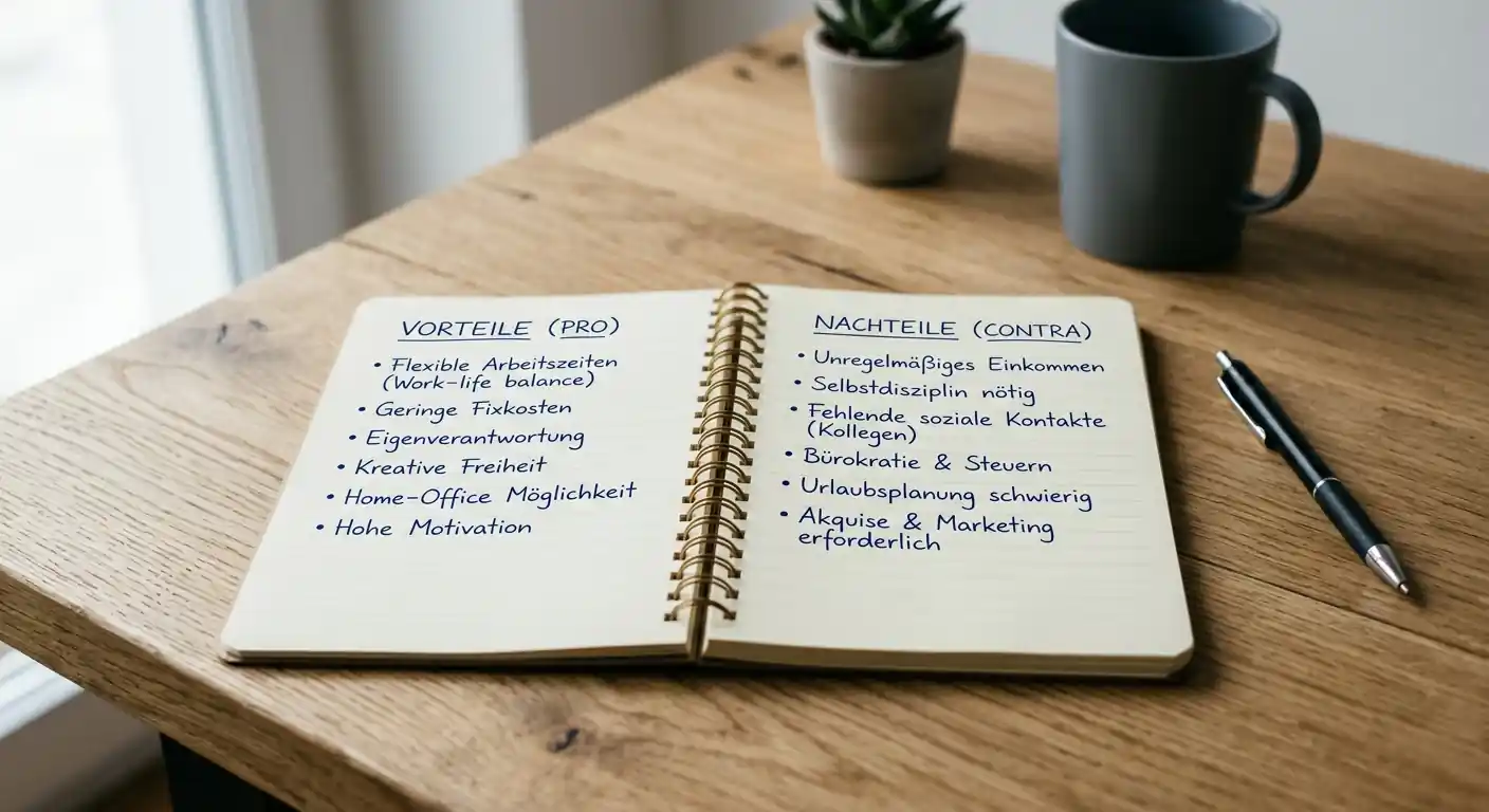 Notizblock mit handschriftlicher Pro-Contra-Liste zu verschiedenen Zahlungsmethoden